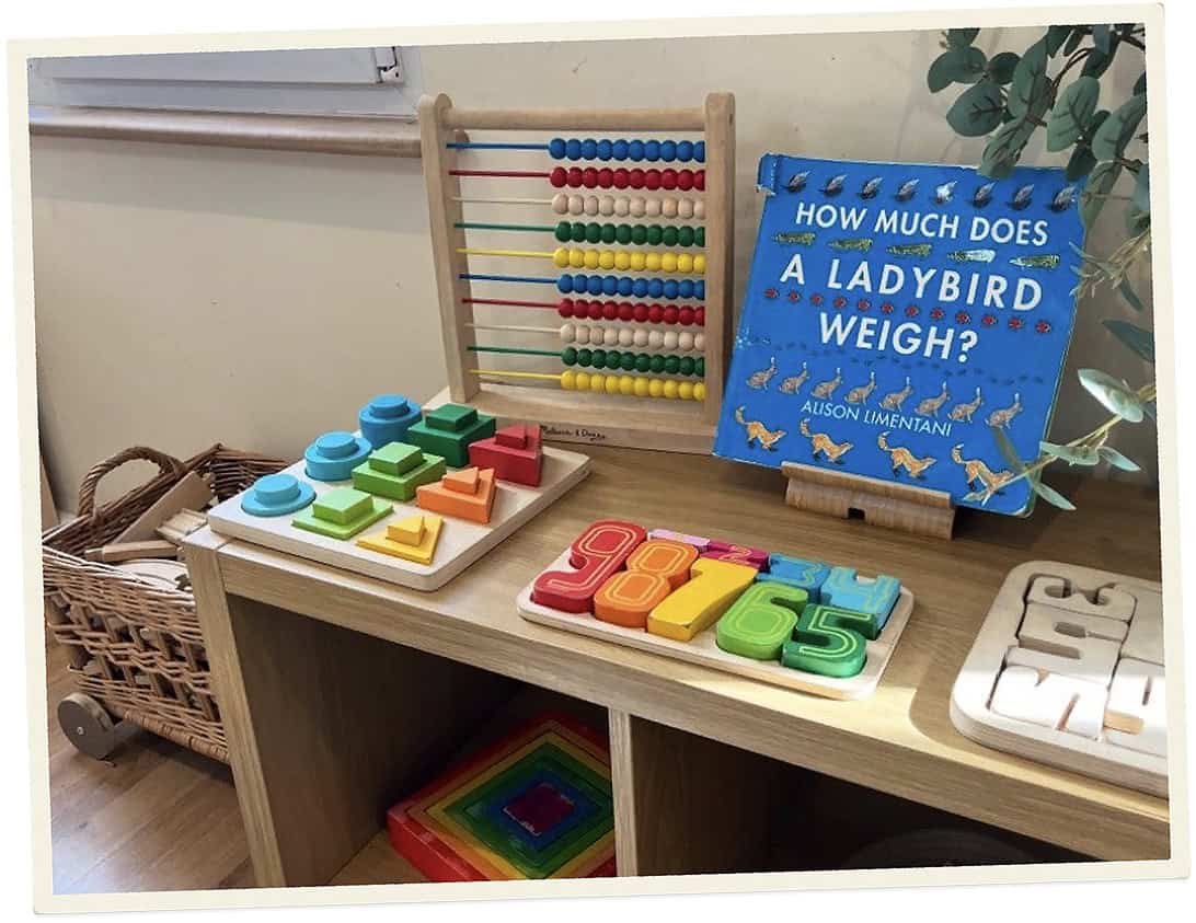 Educational toys and tools for children at Lancaster Lodge Childcare.